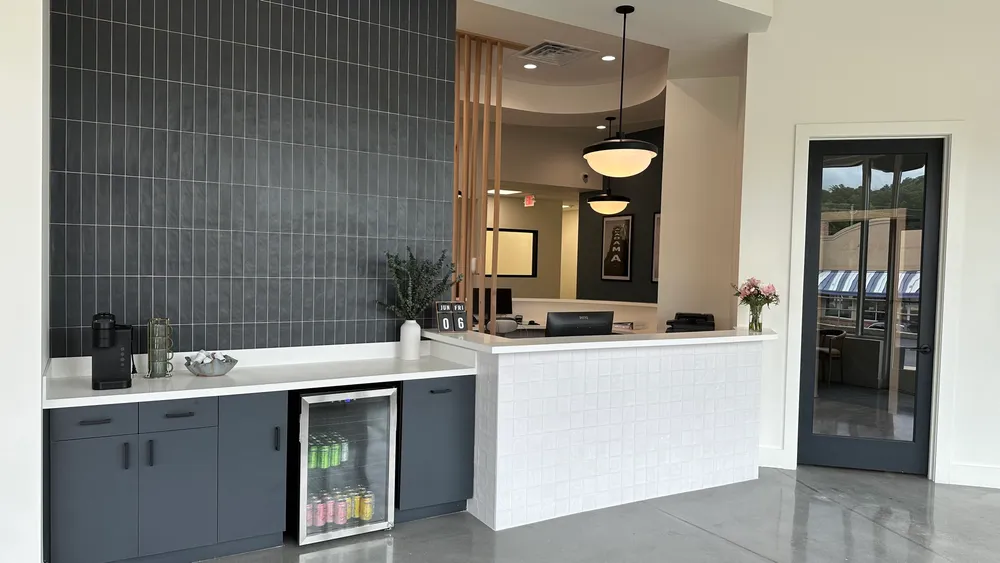 Reception desk at Vulcan City Dental